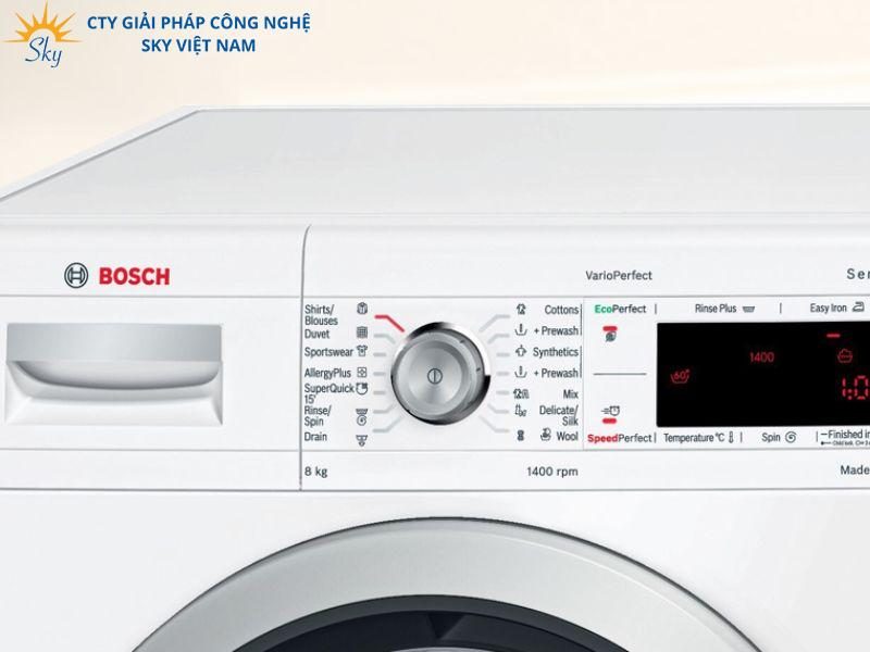 Bảng điều khiển với đầy đủ các chức năng hoàn hảo của Máy giặt Bosch WAW28440SG